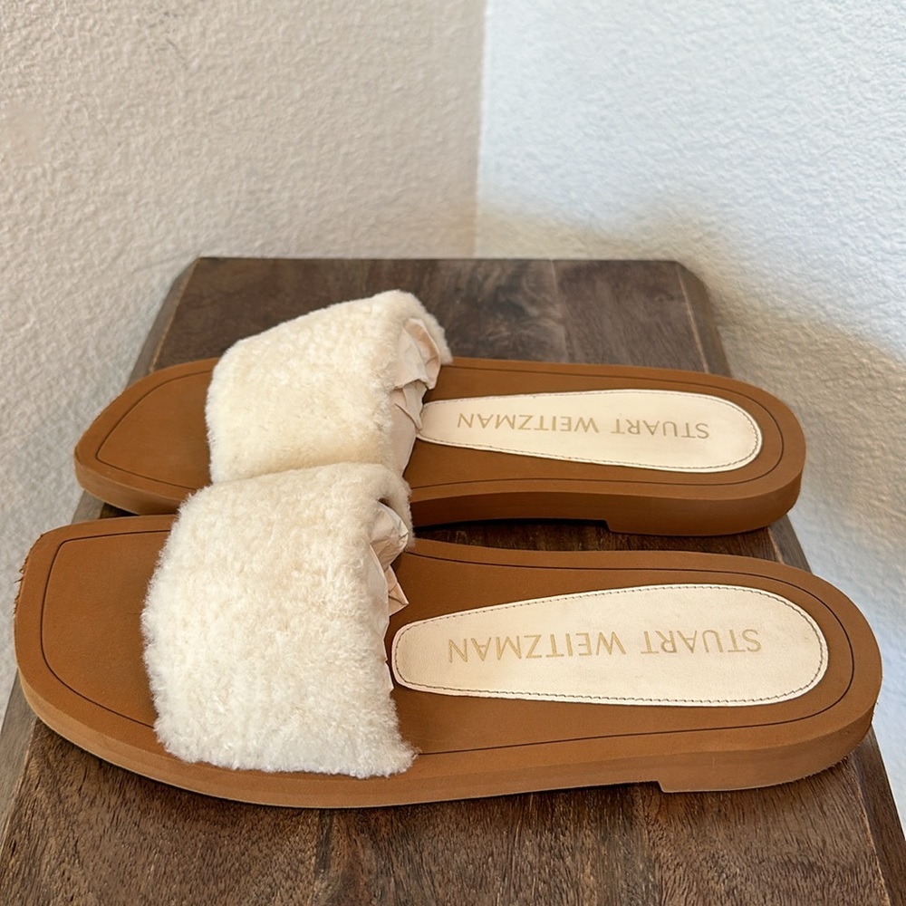 Stuart Weitzman Cammy Sheep Shearling Slip On Sli… - image 4